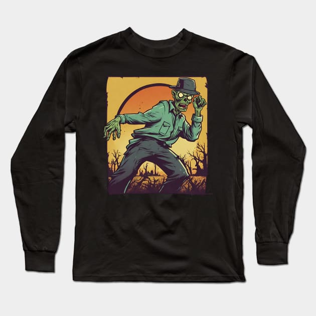 Dancing zombie Long Sleeve T-Shirt by Ilustradamus